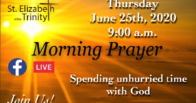 Morning Prayer - June 25th, 2020